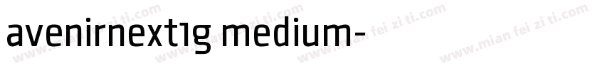 avenirnext1g medium字体转换